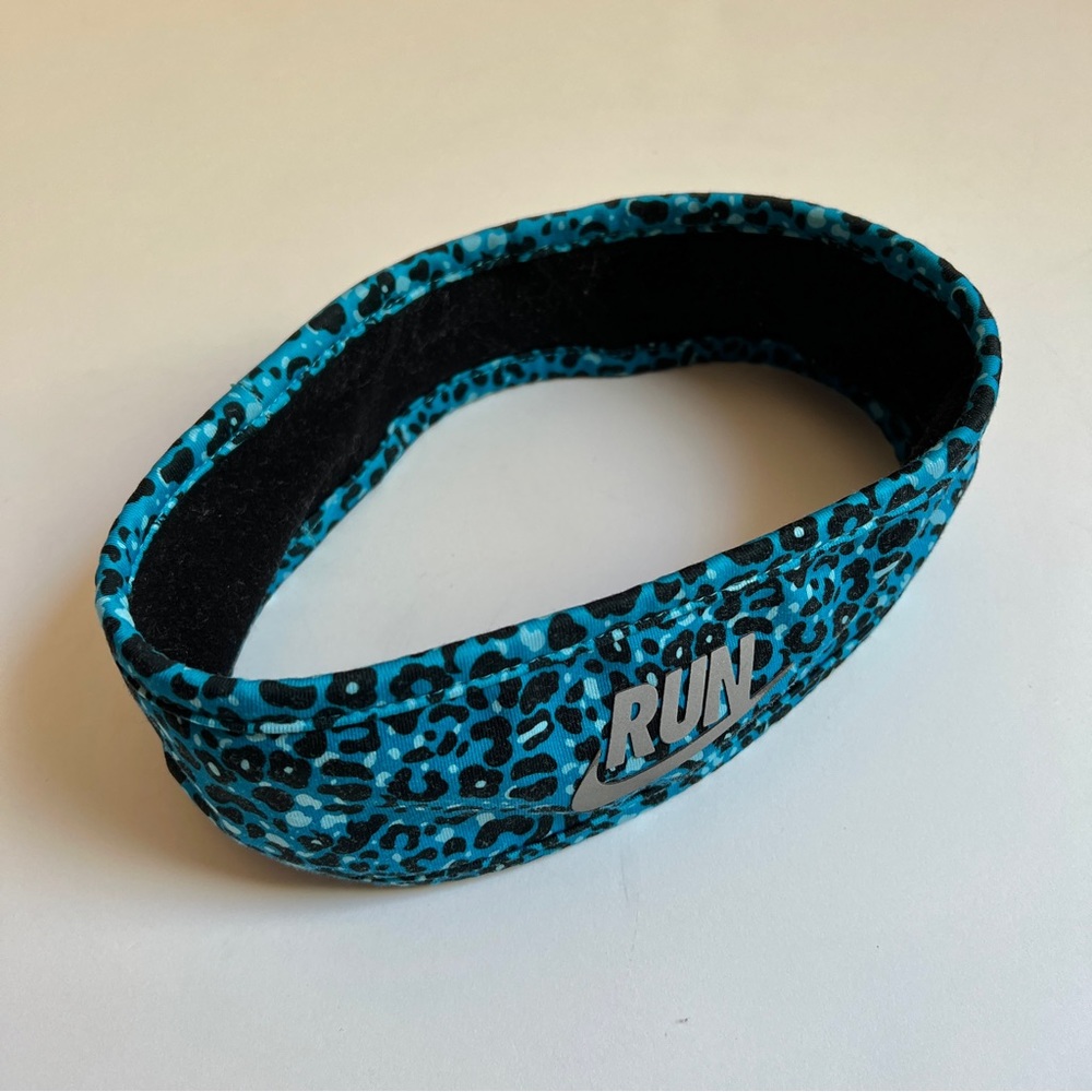 Nike Leopard Print Blue Sport Headband MUST BUNDLE
